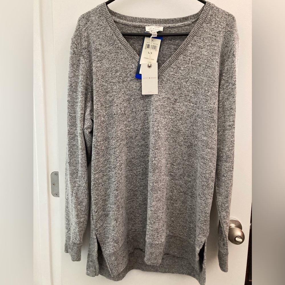 Lucky Brand Gray Sweater